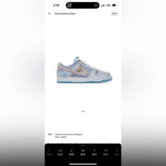 Union LA x Dunk Low ‘Passport Pack- Argon’ - Picture 7 of 8